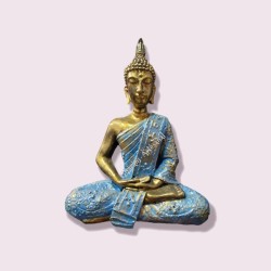 Buda Thai sentado azul y...